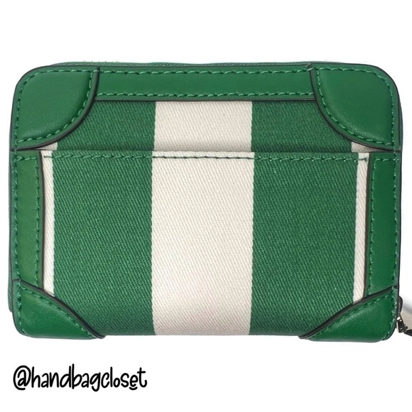 Kate Spade Traveler Canteen Crossbody Bag Green Even Stripe Jacquard K6119 KS141 - Picture 15 of 16